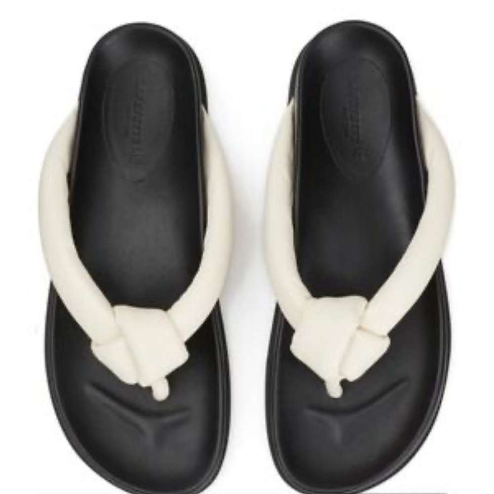 Lafayette 148 New York‎ Black and Cream Sandals